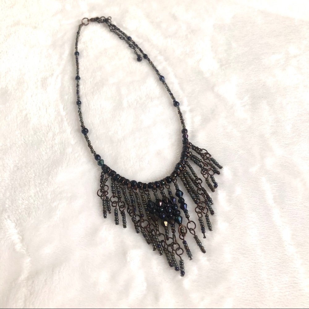 Beaded Fringe Necklace